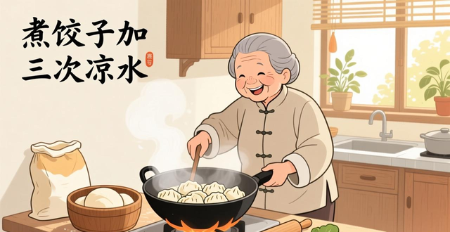 饺子加凉水_煮饺子放凉水_