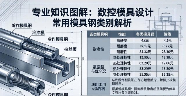 数控模具设计常用模具钢类别与特点_模具钢_冷作模具钢热作模具钢塑料模具钢
