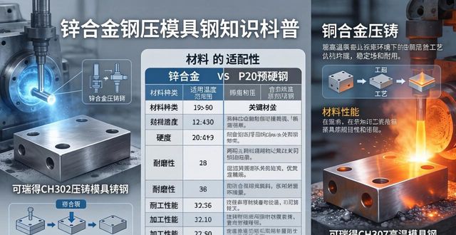 压铸粘模开裂 模具钢选型 压铸工况适配_模具钢