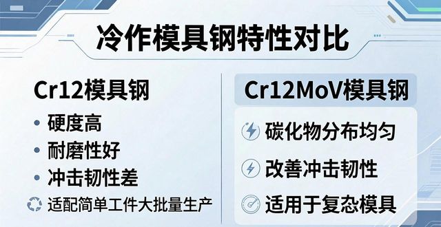 模具钢_压铸热锻模具选材指南_热作模具钢与冷作模具钢区别