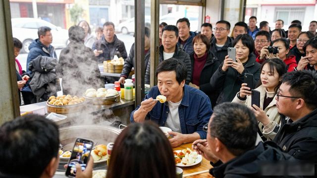 雷军街头派传单视频_调侃雷军_