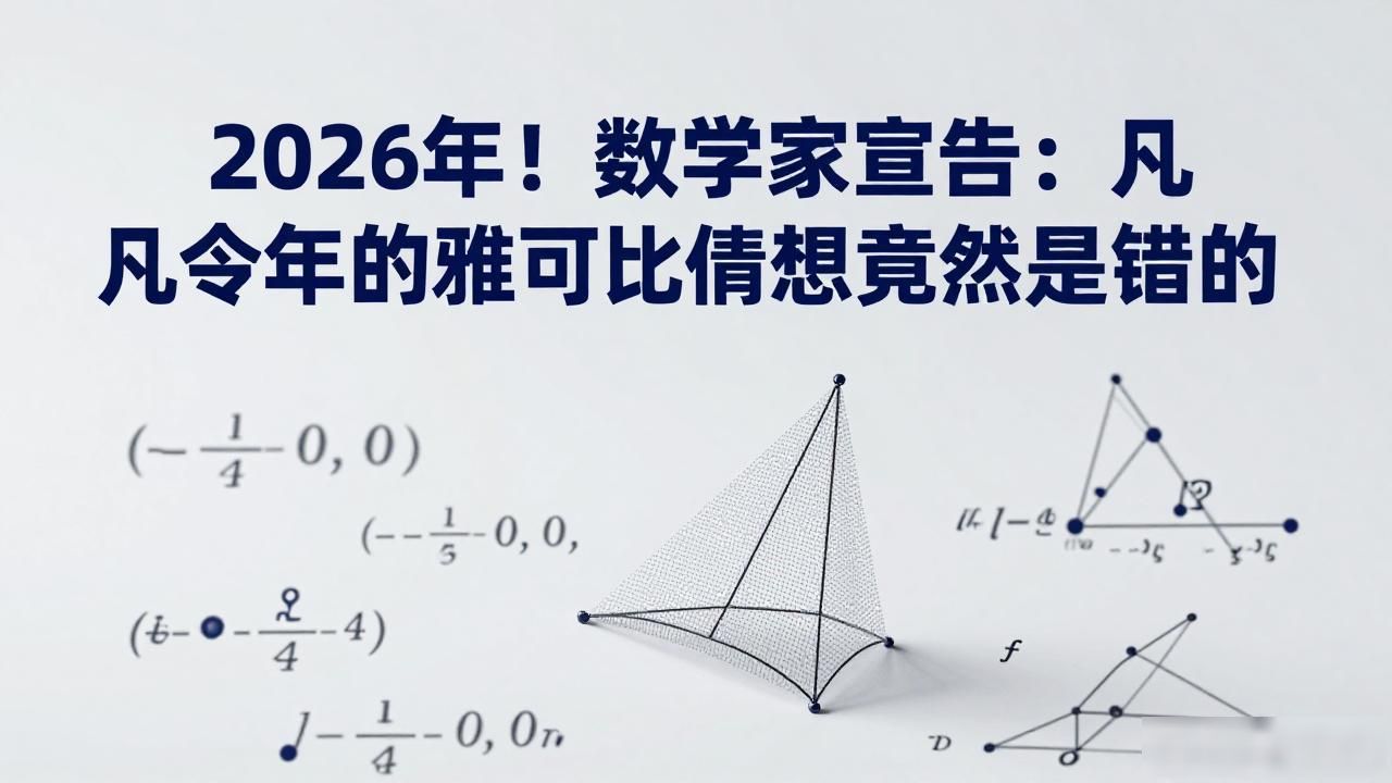 被推翻的数学猜想__世界三大数学猜想